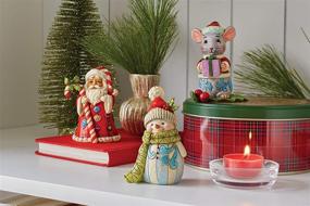 img 1 attached to Enesco Shore Heartwood Snowman Figurine Seasonal Decor for Collectible Figurines