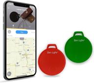 ✨ swiftfinder key finder 2 pcs: умный трекер для iphone и samsung galaxy - найдите автомобильные ключи, кошелек, багаж - bluetooth включен - красный + зеленый логотип