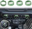 voodonala air conditioner headlight switch knob trim for 2018-2021 jeep wrangler jl jlu gladiator jt logo