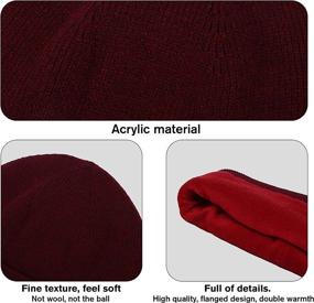 img 3 attached to HH HOFNEN Pieces Beanie Thermal Outdoor Recreation for Outdoor Clothing