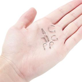 img 1 attached to 👃 GAGABODY G23 Titanium Nose Ring Hoop 20G 18G: Stylish & Durable Nose Piercing Jewelry