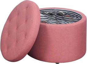 img 1 attached to Convenience Concepts Designs4Comfort Round Ottoman Furniture and Accent Furniture