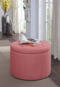 img 3 attached to Convenience Concepts Designs4Comfort Round Ottoman Furniture and Accent Furniture