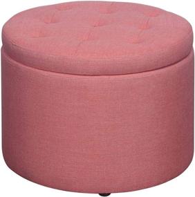 img 4 attached to Convenience Concepts Designs4Comfort Round Ottoman Furniture and Accent Furniture