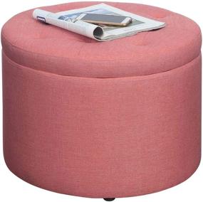 img 2 attached to Convenience Concepts Designs4Comfort Round Ottoman Furniture and Accent Furniture