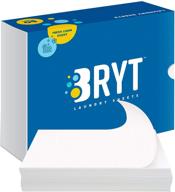 🧺 bryt laundry detergent sheets: safe, easy, and zero waste solution - fresh linen scent, 1 pack = 50 loads logo