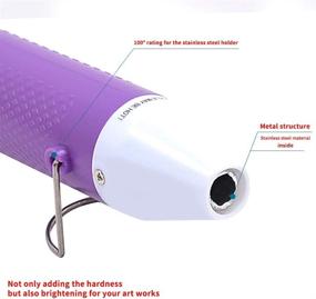 img 3 attached to Enhance Your Craft Projects with the mofa Embossing Mini Heat Gun - Perfect for DIY Embossing and Acrylic Paint Drying!