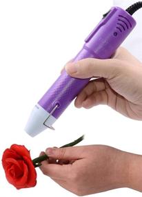 img 1 attached to Enhance Your Craft Projects with the mofa Embossing Mini Heat Gun - Perfect for DIY Embossing and Acrylic Paint Drying!