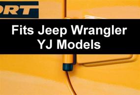 img 1 attached to 🔒 Защитите свой джип Jeep Wrangler YJ с помощью черных дверных замков McGard 76059 (набор из 2 шт.) - 2 замка / 1 ключ