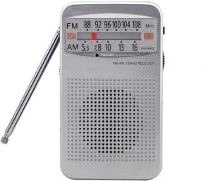 img 4 attached to 📻 Compact Portable AM FM Transistor Radio - Battery Operated, Earphone Jack, Easy and Long-Lasting Operation, Enhanced Reception