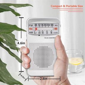 img 2 attached to 📻 Compact Portable AM FM Transistor Radio - Battery Operated, Earphone Jack, Easy and Long-Lasting Operation, Enhanced Reception