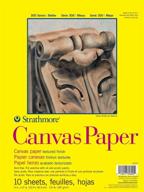 📸 strathmore 300 series canvas pad 9x12: glue bound, 10 sheets logo