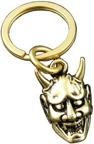 img 2 attached to Solid Bronze Hannya Cooper Keychain