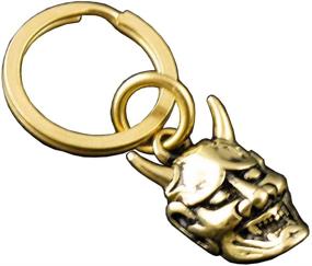 img 1 attached to Solid Bronze Hannya Cooper Keychain