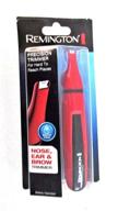 🔋 remington nd3150cdn: red pocket size battery-operated travel nose ear trimmer - compact and convenient logo