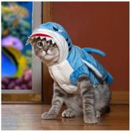 🦈 nacoco dog shark costume: fun halloween holiday coat hoodie for cats and dogs логотип