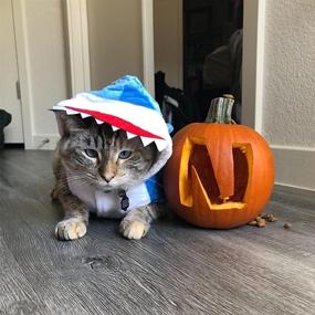 img 3 attached to 🦈 NACOCO Dog Shark Costume: Fun Halloween Holiday Coat Hoodie for Cats and Dogs