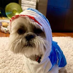 img 2 attached to 🦈 NACOCO Dog Shark Costume: Fun Halloween Holiday Coat Hoodie for Cats and Dogs