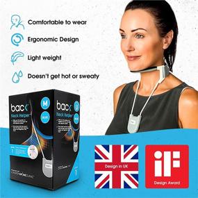 img 2 attached to 🔥 Neck Helper BAC: Advanced Neck Brace for Neck Pain Relief, Neck Support & Enhancing Forward Head Posture, Sleek & Comfortable Cervical Collar, endorsed by London Spine Clinic (Black Medium)