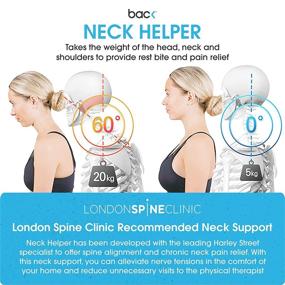 img 1 attached to 🔥 Neck Helper BAC: Advanced Neck Brace for Neck Pain Relief, Neck Support & Enhancing Forward Head Posture, Sleek & Comfortable Cervical Collar, endorsed by London Spine Clinic (Black Medium)