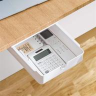 🗄️ maximize space and minimize clutter with our under desk storage: hidden self-adhesive drawer for office/kitchen/cabinet/makeup/desktop logo