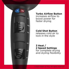 img 2 attached to 💨 Revlon Turbo Fast Dry Hair Dryer - Powerful 1875W Styling Tool for Faster Drying