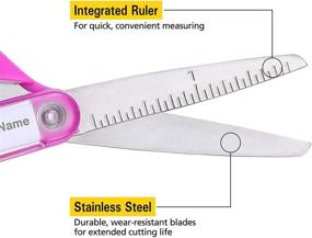 img 1 attached to Stanley Minnow 5-Inch Pointed Tip Kids Scissors Sewing