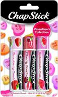 💋 chapstick valentine's collection 3 sticks: unbeatable pack of 1 for soft lips logo