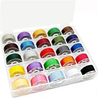 🧵 new brothread 25pcs assorted colors prewound bobbin thread for embroidery and sewing machine - 70d/2 (60wt) plastic size a sa156 - diy embroidery and sewing thread logo