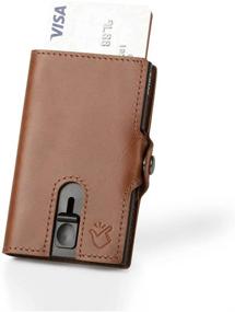 img 4 attached to 💼 Aluminium Leather Wallet for Men - Credit Card Holder and Money Organizer