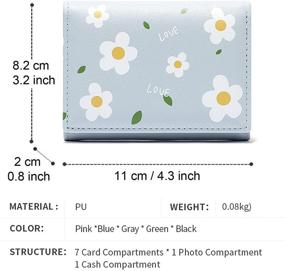 img 2 attached to Pattern Tri Fold Leather Cartoon Trifold Women's Handbags & Wallets for Wallets