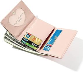 img 1 attached to Pattern Tri Fold Leather Cartoon Trifold Women's Handbags & Wallets for Wallets