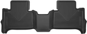 img 4 attached to 🚗 Husky Liners 53231: Fits Chevy Colorado Crew Cab (2015-2019) & GMC Canyon Crew Cab X-act Contour 2nd Seat Floor Mat in Black