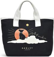 radley london sun dog - small grab canvas tote: a stylish and practical companion for sunny days logo