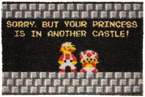 img 4 attached to 🎮 Level up Your Welcome with this Gamer, Nerd and Geek-themed Doormat - 'Your Princess is in Another Castle'" - Size: 23.62 x 15.75 inch, Made from 100% Natural Coco Coir Fibres
