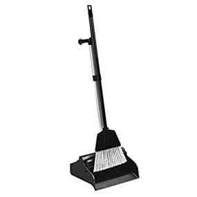 img 1 attached to 🧹 GJO02407 Genuine Joe Plastic Lobby Dust Pan Combo Kit - Sleek Black Design for Efficient Cleaning