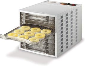 img 4 attached to 🍽️ Weston Food Dehydrator Machine for Beef Jerky, Fruit Leather, Herbs, Dog Treats, Vegetables, Meats, BPA Free, Slide Out Drying Racks, Tray, with Ultra Quiet Fan (75-0201-W)