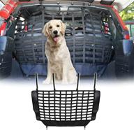 bordan jeep pet net vehicle safety mesh dog barrier for wrangler jk jl 2dr 4dr 2007-2021 - easy installation, rear seat isolation net - updated version logo