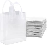 🛍️ clear plastic shopping cardboard - 8x10x4 size logo