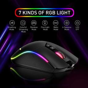 img 1 attached to 🎮 Havit Mechanical Keyboard and Mouse Combo: RGB Gaming 104 Keys with Detachable Wrist Rest, Programmable Mouse, and Large Mouse Pad for PC Gamers