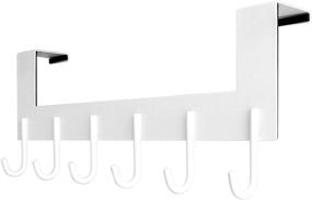 img 4 attached to 🧥 SZAT PRO Over The Door Hook Hanger: Premium Stainless Steel Heavy Duty Organizer for Coats, Clothes, and Towels