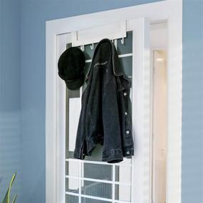 img 2 attached to 🧥 SZAT PRO Over The Door Hook Hanger: Premium Stainless Steel Heavy Duty Organizer for Coats, Clothes, and Towels