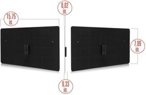 img 2 attached to 📺 RGTech Monarch 50 - Black Flat Paper Thin Indoor HDTV Antenna: 50 Mile Range, UWB Technology, 4G Filter, Multidirectional Reception for Maximum TV Tuner/DVB-T/DAB Radio Reception