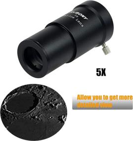 img 1 attached to 🔭 SVBONY 1.25 Inch Telescope Barlow Lens - Enhanced 5X Optical Zoom for Stellar Telescope Astronomy