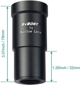 img 3 attached to 🔭 SVBONY 1.25 Inch Telescope Barlow Lens - Enhanced 5X Optical Zoom for Stellar Telescope Astronomy
