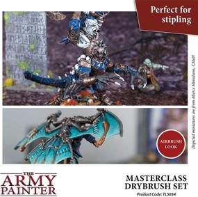 img 1 attached to 🖌️ The Army Painter Masterclass: Drybrush Set - Hobby Brush Set with Three Sizes for Advanced and Professional Techniques in Tabletop Roleplaying, Boardgames, and Wargames Miniature Painting