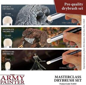 img 3 attached to 🖌️ The Army Painter Masterclass: Drybrush Set - Hobby Brush Set with Three Sizes for Advanced and Professional Techniques in Tabletop Roleplaying, Boardgames, and Wargames Miniature Painting