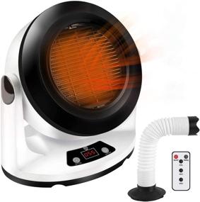 img 4 attached to Efficient and Convenient Space Heater Fan with 🔥 Timer, Remote, and Safety Features – CITUS Indoor Ceramic Heater