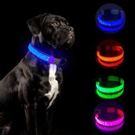 🐶 enhance pet safety with tekkery light up dog collar: usb rechargeable led flashing collar for night visibility in small, medium, and large dogs logo