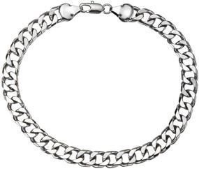img 4 attached to Plated Anklet Bracelet Inches White Gold